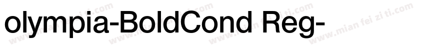 olympia-BoldCond Reg字体转换